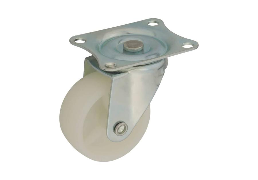 Zdjęcie: Zestaw jezdny koło poliamidowe 50 mm, 1 mm, 50 kg, płyta obrotowa METRO