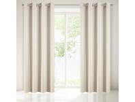 Zdjęcie: Zasłona Ema 140x250 cm kremowa na przlotkach EUROFIRANY