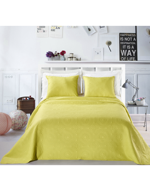 Zdjęcie: Narzuta Elodie seledynowa 240x260 cm + 2x50x60 cm DECO KING