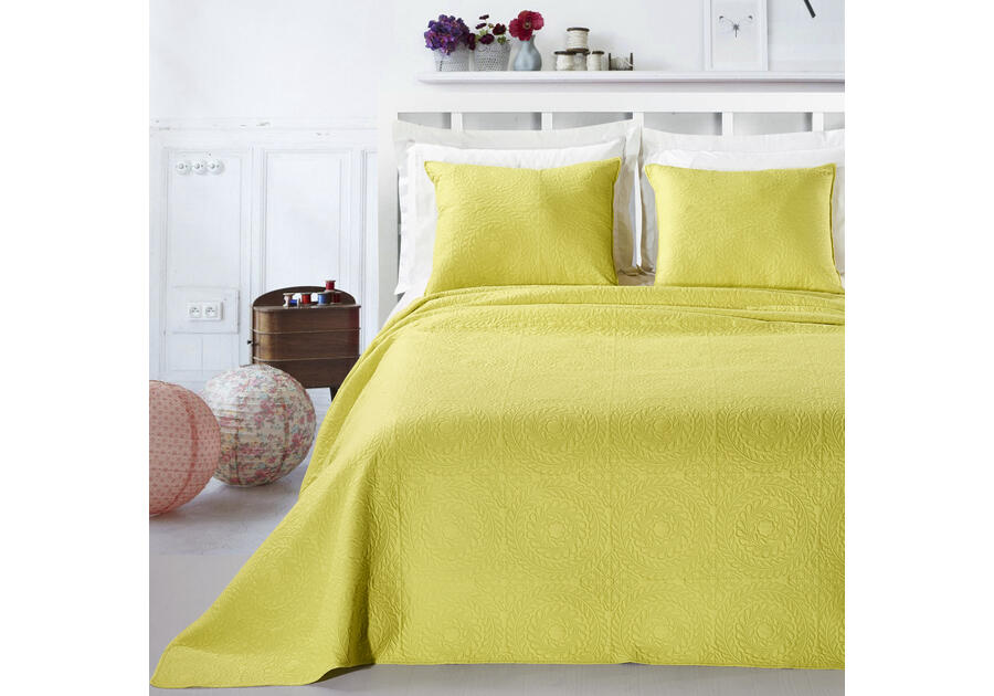 Zdjęcie: Narzuta Elodie seledynowa 240x260 cm + 2x50x60 cm DECO KING