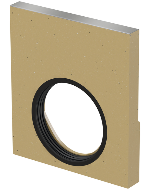 Zdjęcie: Ścianka czołowa z otworem z polimerobetonu, krawędzie ze stali ocynkowanej Mulitline V150 ACO