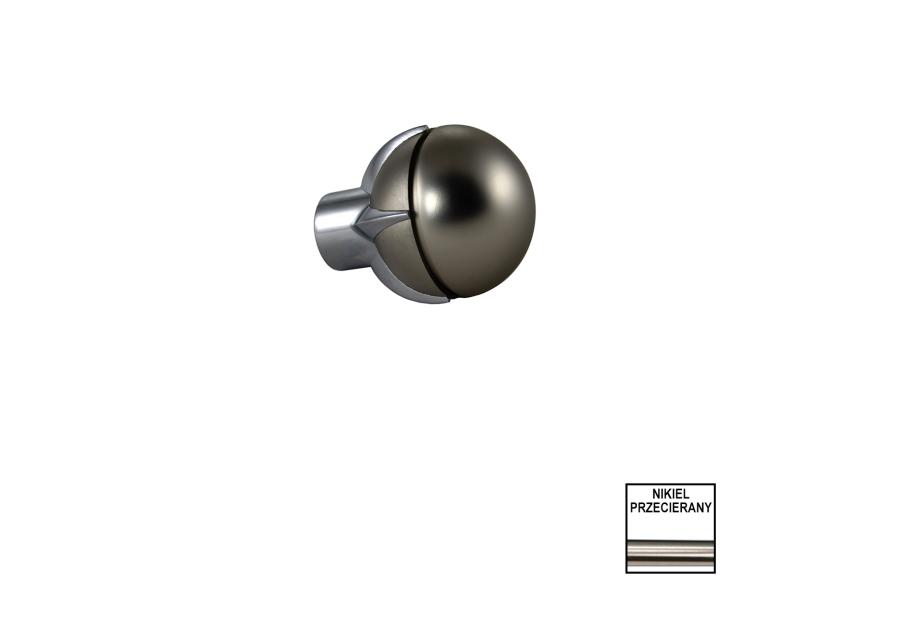 Zdjęcie: Końcówka karnisza Valentina fi 19 mm 2 szt stella nikiel KARWEL