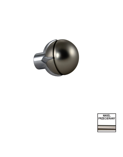 Zdjęcie: Końcówka karnisza Valentina fi 19 mm 2 szt stella nikiel KARWEL