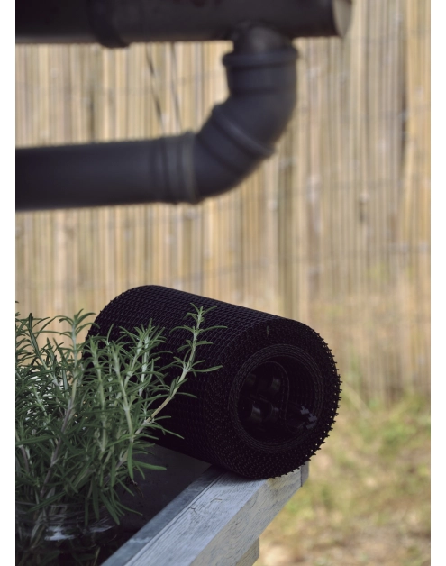Zdjęcie: Siatka ochronna na rynny Leaf Protec, 0,17 x 6 m, czarny NORTENE