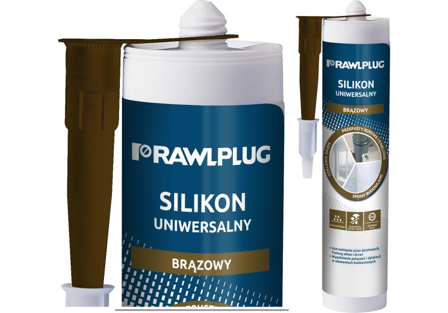 Zdjęcie: Silikon uniwersalny brązowy 300 ml RAWLPLUG