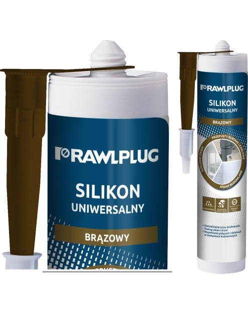 Zdjęcie: Silikon uniwersalny brązowy 300 ml RAWLPLUG