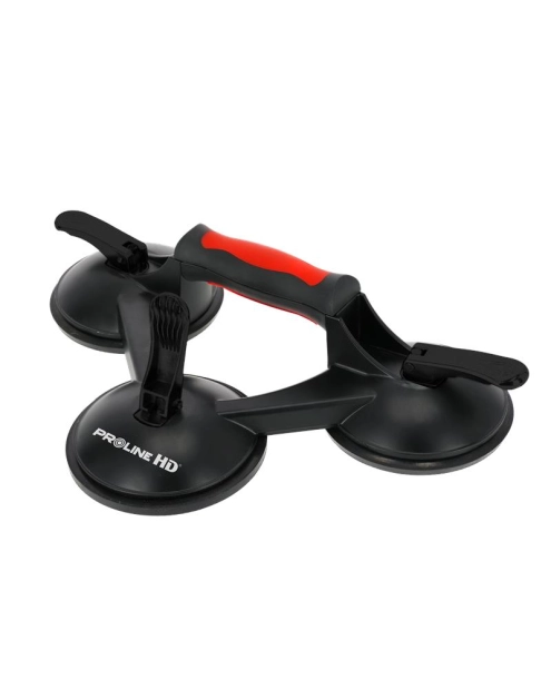 Zdjęcie: Uchwyt przyssawka do szyb, aluminium, 3x123 mm, max.180 kg PROLINE HD