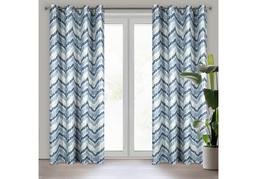 Zdjęcie: Zasłona gotowa Ann 140x250 cm szary EUROFIRANY