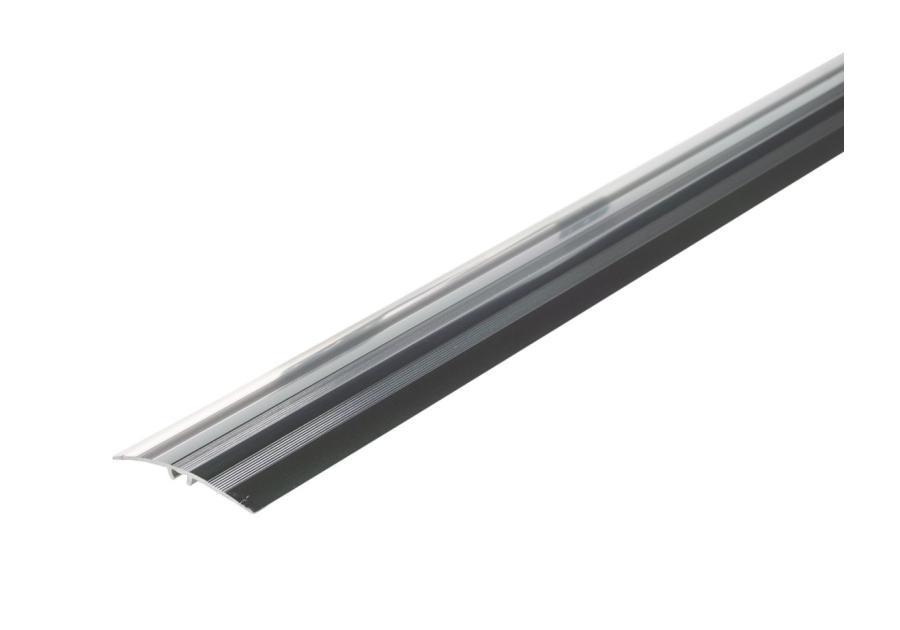 Zdjęcie: Listwa ochronna AL wcisk z ryflem 47 mm 5w1 klejona L= 0,93 m Srebrny El-Poler anoda połysk CEZAR