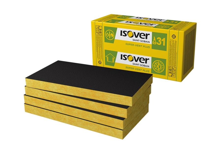 Zdjęcie: Płyta z wełny mineralnej szklanej Super-Vent Plus grubość 50 mm ISOVER