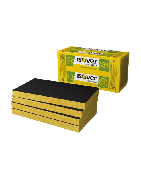 Zdjęcie: Płyta z wełny mineralnej szklanej Super-Vent Plus grubość 50 mm ISOVER