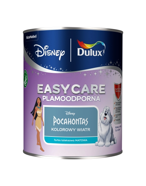Zdjęcie: Farba lateksowa 1 L kolorowy wiatr matowa EASYCARE DISNEY