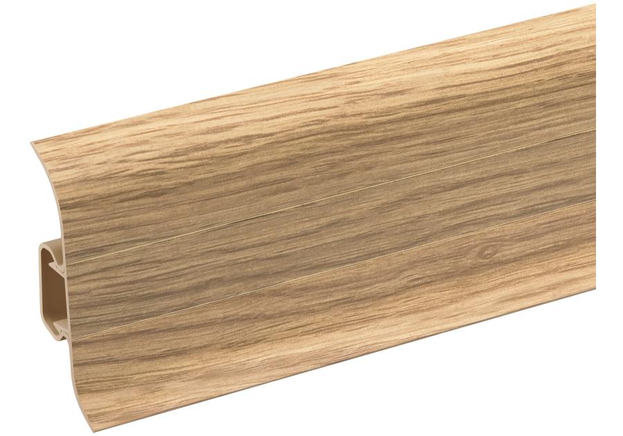 Zdjęcie: Listwa przypodłogowa PVC Premium Classic 22x59 mm; 2,20 m Dąb Klasyczny Mat CEZAR