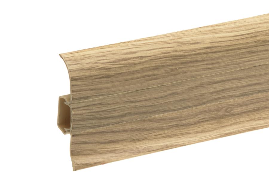 Zdjęcie: Listwa przypodłogowa PVC Premium Classic 22x59 mm; 2,20 m Dąb Klasyczny Mat CEZAR