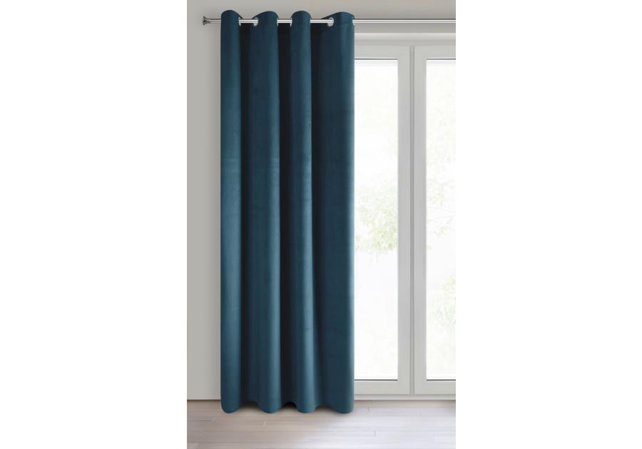 Zdjęcie: Zasłona gotowa Pierre 140x250 cm granatowy EUROFIRANY