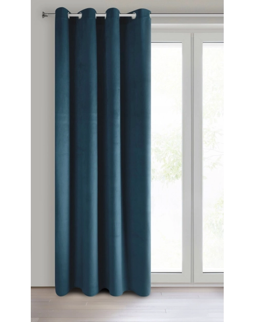 Zdjęcie: Zasłona gotowa Pierre 140x250 cm granatowy EUROFIRANY