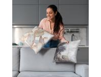 Zdjęcie: Poszewka 197 żółta 45 x 45 cm Velvet EUROFIRANY