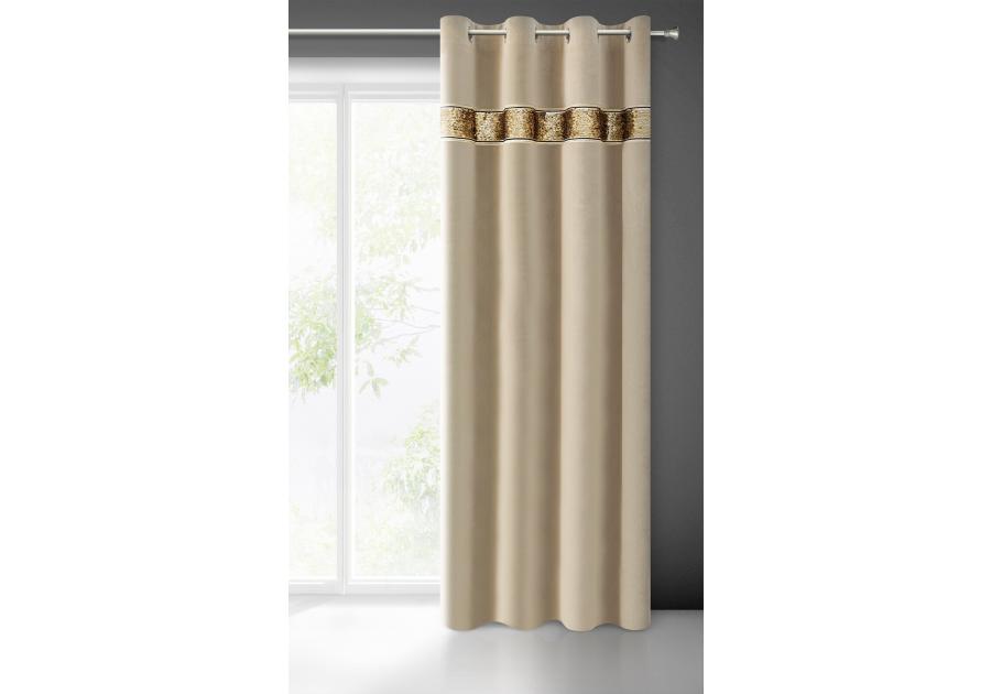 Zdjęcie: Zasłona gotowa Bueno 140 x 250 cm beżowy EUROFIRANY