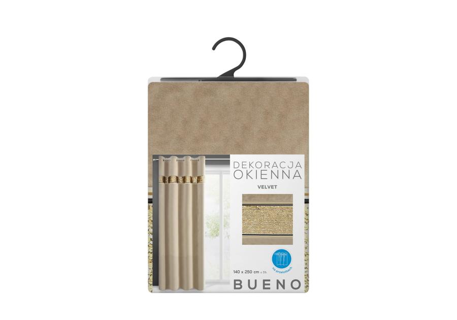 Zdjęcie: Zasłona gotowa Bueno 140 x 250 cm beżowy EUROFIRANY