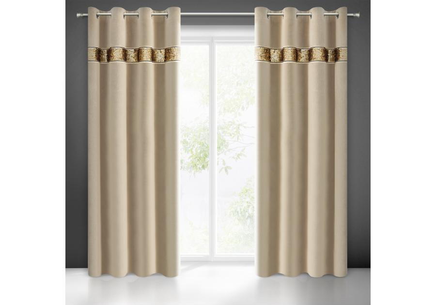 Zdjęcie: Zasłona gotowa Bueno 140 x 250 cm beżowy EUROFIRANY