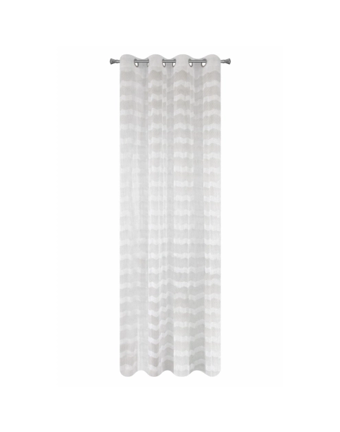 Zdjęcie: Firana Fern kremowa 140x250 cm na przelotkach EUROFIRANY