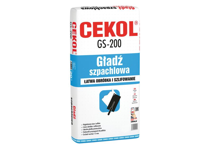 Zdjęcie: Gładź szpachlowa GS-200 - 5 kg CEKOL