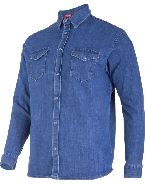 Zdjęcie: Koszula jeansowa niebieska, "l", CE, LAHTI PRO