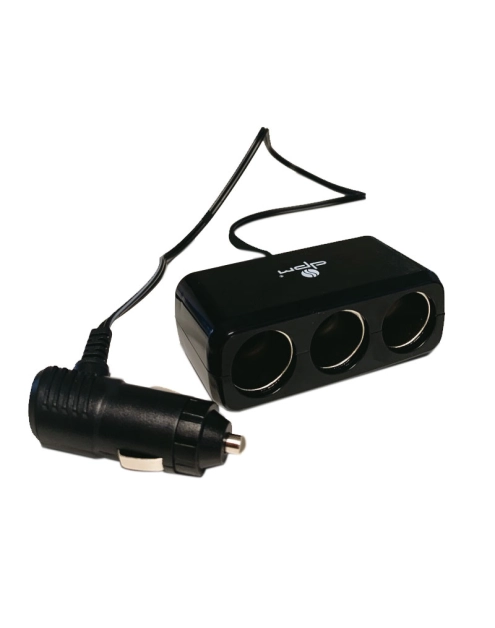 Zdjęcie: Rozdzielacz samochodowy z kablem, 3 gniazda WF022 DPM SOLID