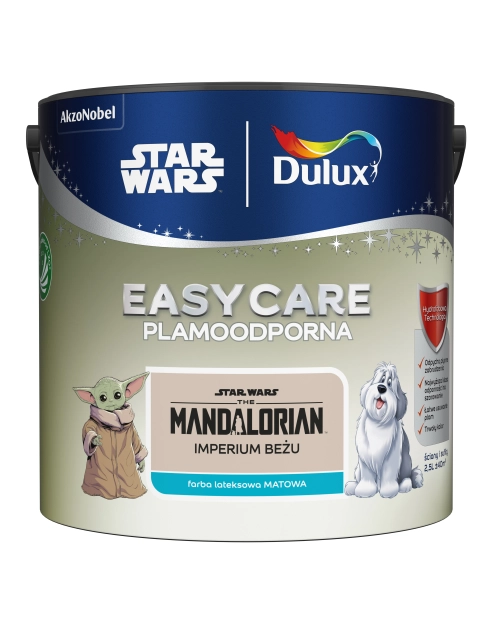 Zdjęcie: Farba lateksowa 2,5 L imperium beżu matowa EASYCARE DISNEY