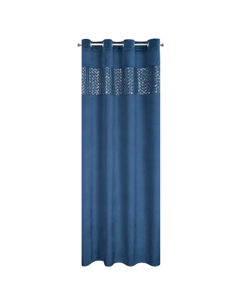 Zdjęcie: Zasłona gotowa Margot 140 x 250 cm granatowy EUROFIRANY