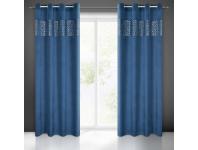 Zdjęcie: Zasłona gotowa Margot 140 x 250 cm granatowy EUROFIRANY