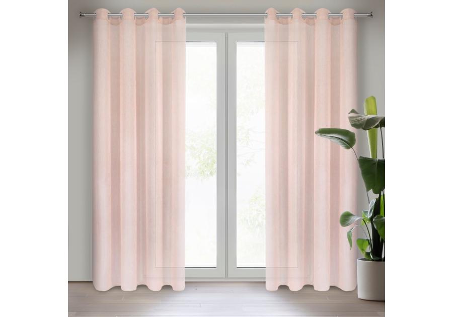 Zdjęcie: Firana gotowa Rebecca 140x250 cm różowy EUROFIRANY