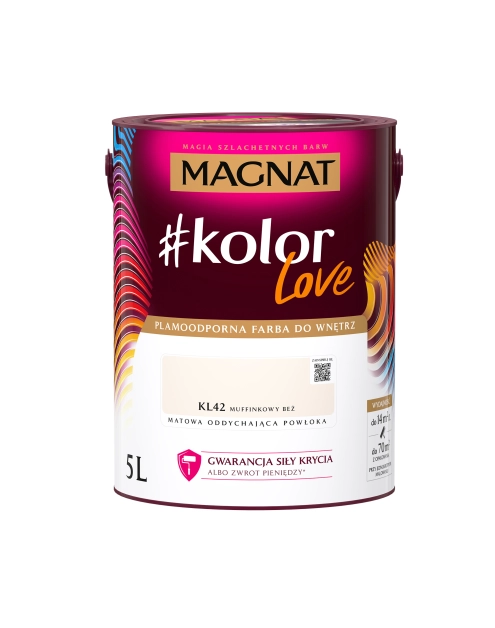 Zdjęcie: ŚNIEŻKA Magnat Kolor Love KL42 muffinkowy beż mat 5L