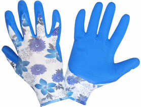 Rękawice lateks fioletowe 7 LAHTI PRO