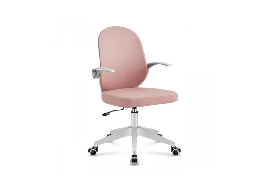 Zdjęcie: Krzesło młodzieżowe Flip White tkanina różowa rama biała TS INTERIOR