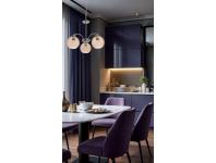 Zdjęcie: Lampa wisząca Medina 3x60 W E27 srebrny+bursztynowy CANDELLUX