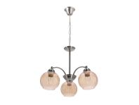 Zdjęcie: Lampa wisząca Medina 3x60 W E27 srebrny+bursztynowy CANDELLUX
