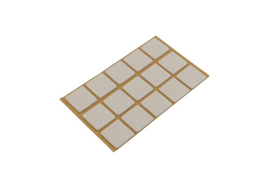Zdjęcie: Podkładki filcowe samoprzylepne białe 28x28 mm METRO