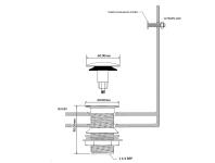 Zdjęcie: Spust umywalkowy klik-klak dekoracyjny 1.1/4x60 mm z małą nakrętką bez przelewu chrom MCALPINE