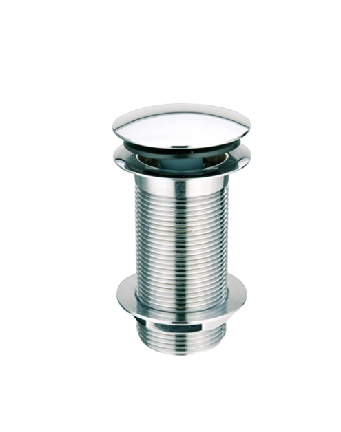 Zdjęcie: Spust umywalkowy klik-klak dekoracyjny 1.1/4x60 mm z małą nakrętką bez przelewu chrom MCALPINE