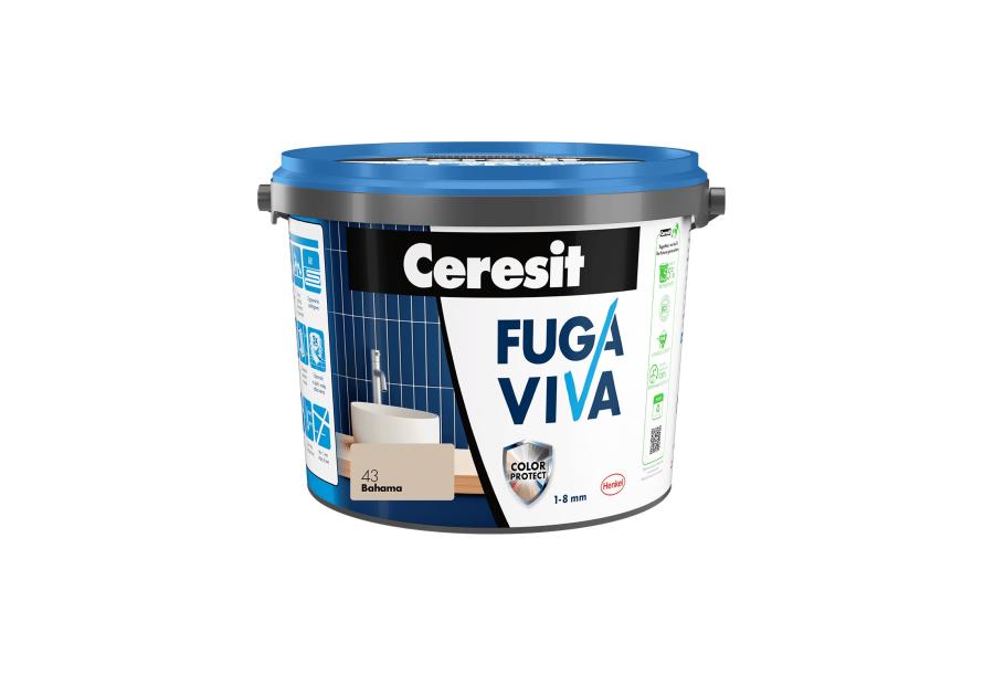 Zdjęcie: Fuga Viva elastyczna cementowa 1-8 mm bahama 2 kg CERESIT