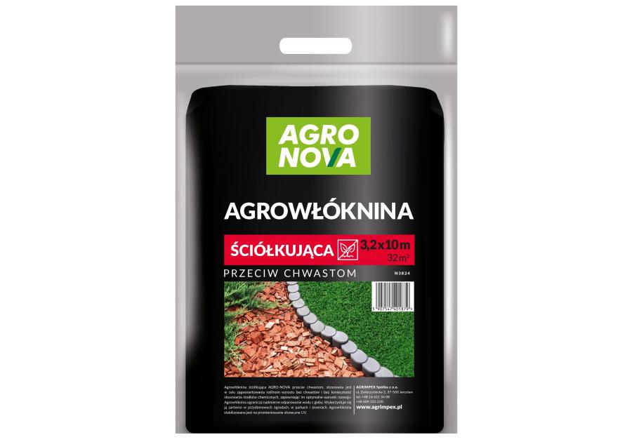 Zdjęcie: Agrowłóknina ściółkująca czarna 3,2 x 10 m AGRO-NOVA