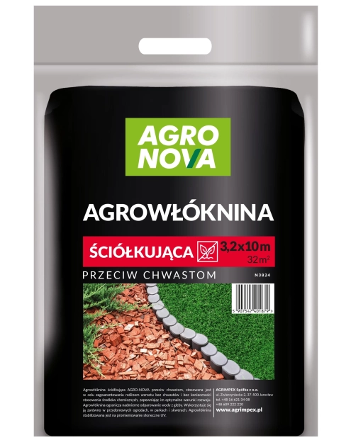 Zdjęcie: Agrowłóknina ściółkująca czarna 3,2 x 10 m AGRO-NOVA