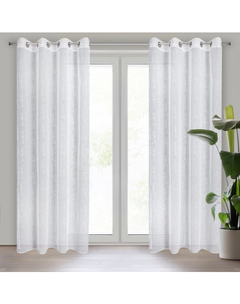 Zdjęcie: Firana gotowa Elsi 140x250 cm biały EUROFIRANY