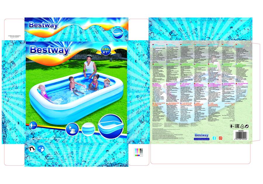 Zdjęcie: Basen rozporowy 262x175x51 cm BESTWAY