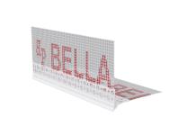 Zdjęcie: Listwa PVC okapnikowa, podtynkowa z siatką BP14 Lux L300 biała BELLA PLAST