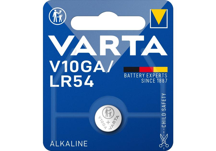 Zdjęcie: Baterie specjalistyczne alkaliczne V10GA/LR54 VARTA