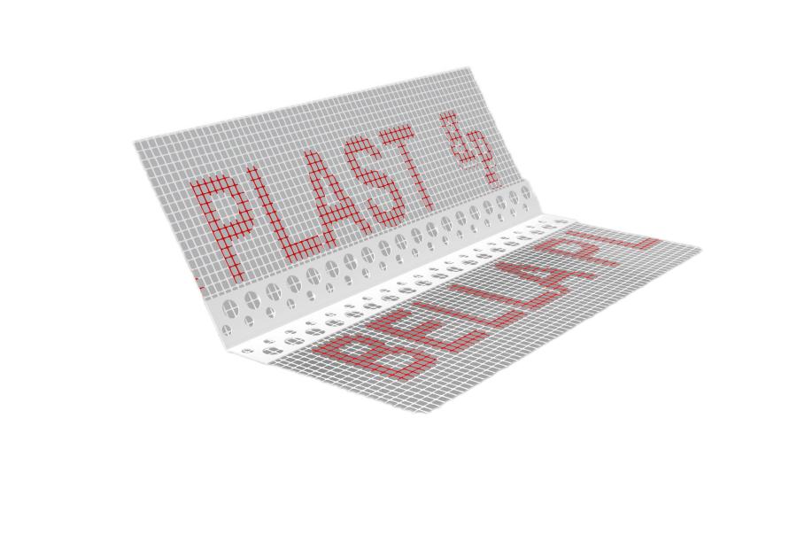 Zdjęcie: Kątownik PVC uniwersalny z siatką, na rolce BP4S L25 m BELLA PLAST