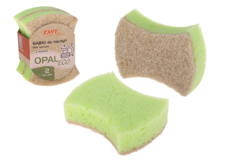 Zdjęcie: Gąbki do naczyń Opal 2 sztuki 10518 RAVI