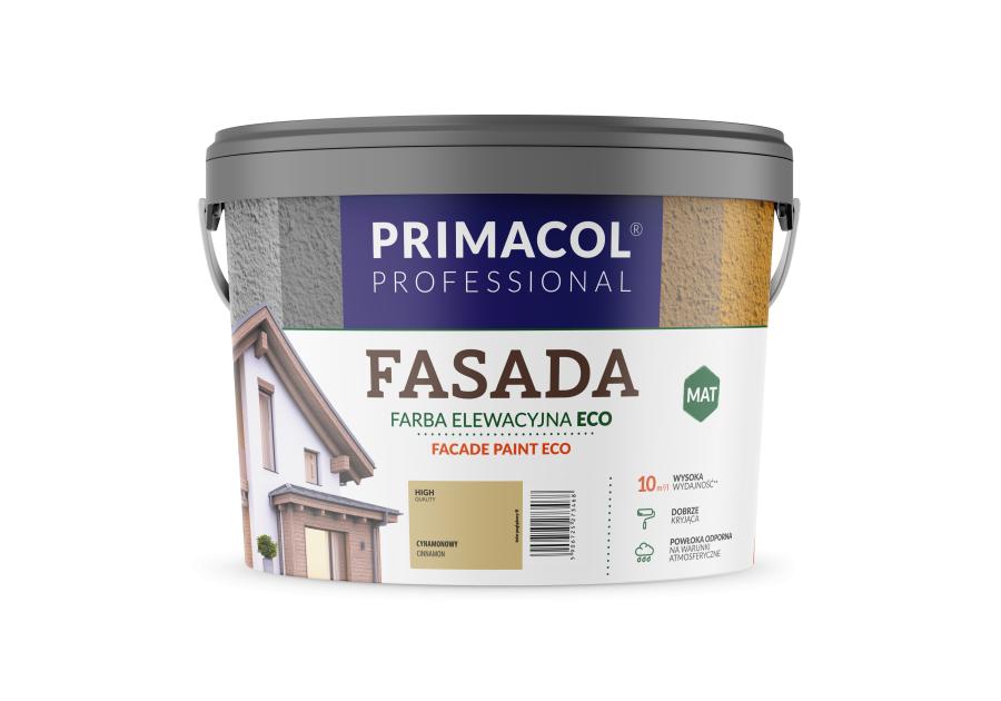 Zdjęcie: Farba fasadowa Eco kolor cynamonowy 9 L PRIMACOL